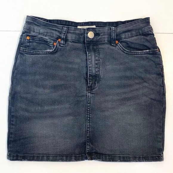 Billabong Washed Black Denim Skirt - Picture 3 of 6